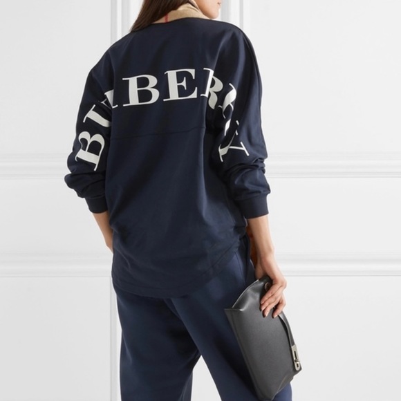 Burberry Sweaters - Burberry Oversized Printed Jersey Sweater